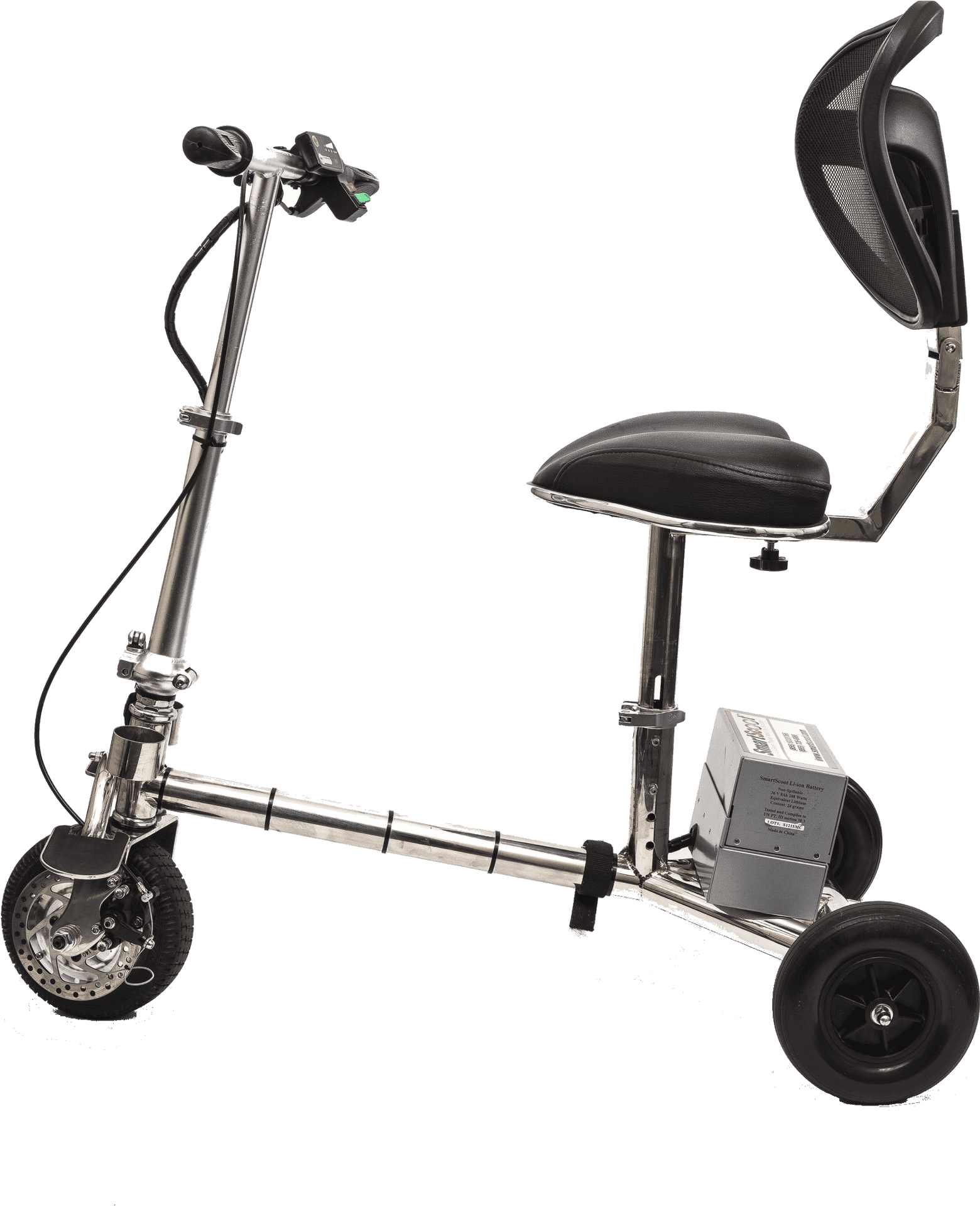 Electric Scooter With Seat.png PNG Image