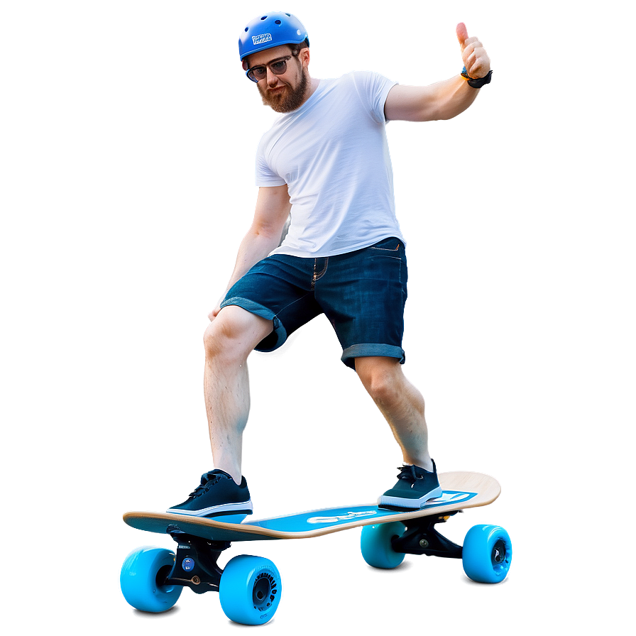 Electric Skateboard Adventure Png Nuw48 PNG Image