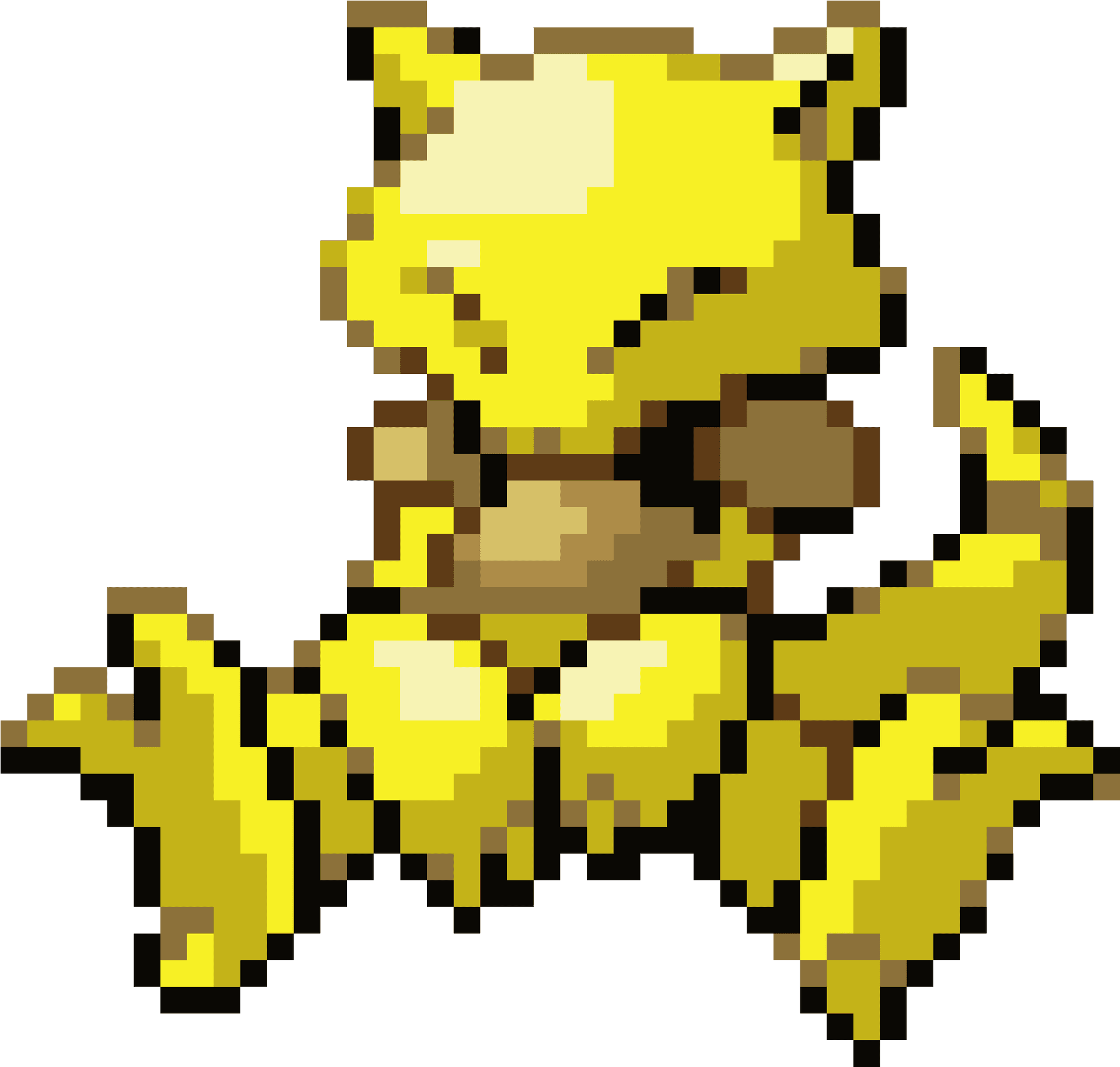 Electric Type_ Pixel_ Art_ Creature PNG Image