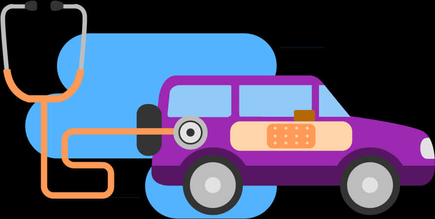 Electric Vehicle Diagnosis Concept PNG Image