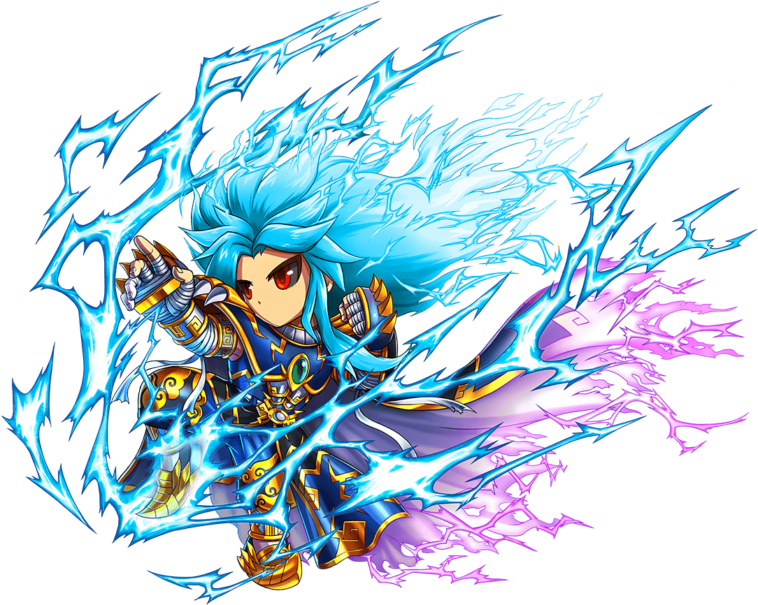 Electric Warrior Art PNG Image