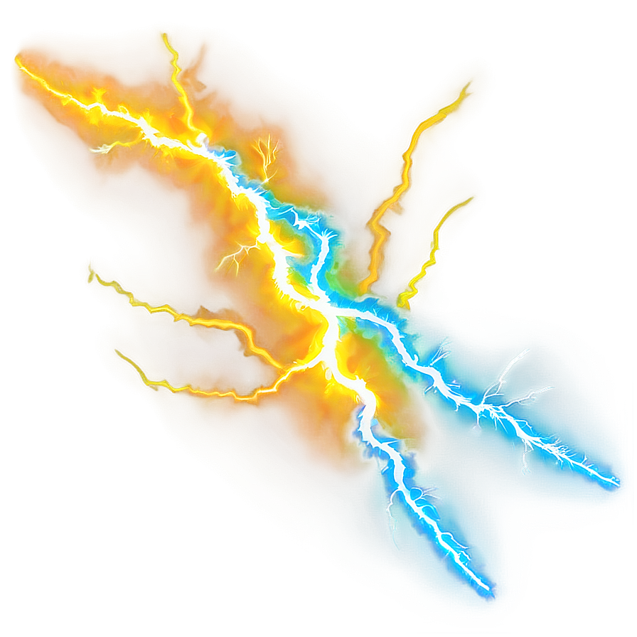 Electric Yellow Lightning Png Dkh PNG Image