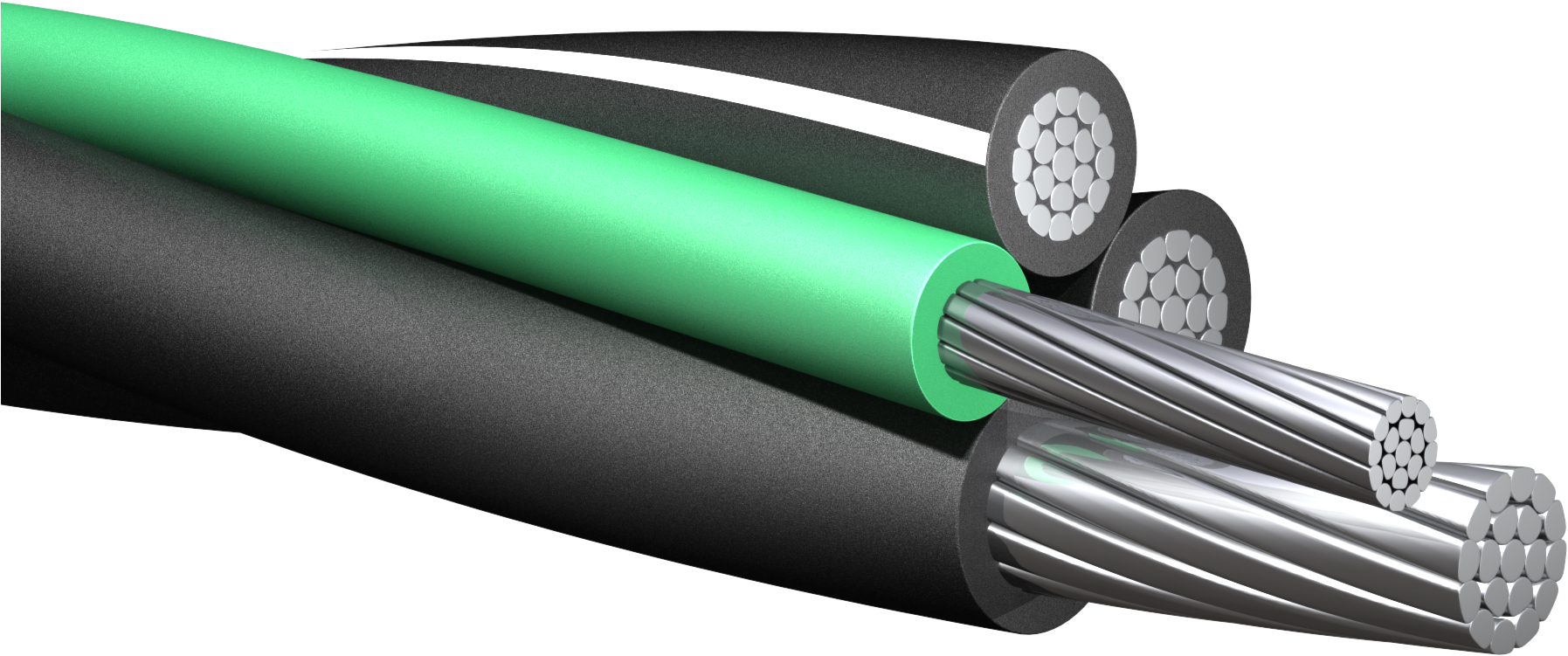 Electrical Cable Cross Section PNG Image