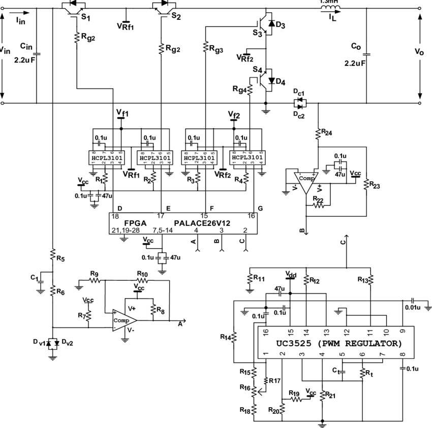 Electrical Chopper Circuit Diagram PNG Image