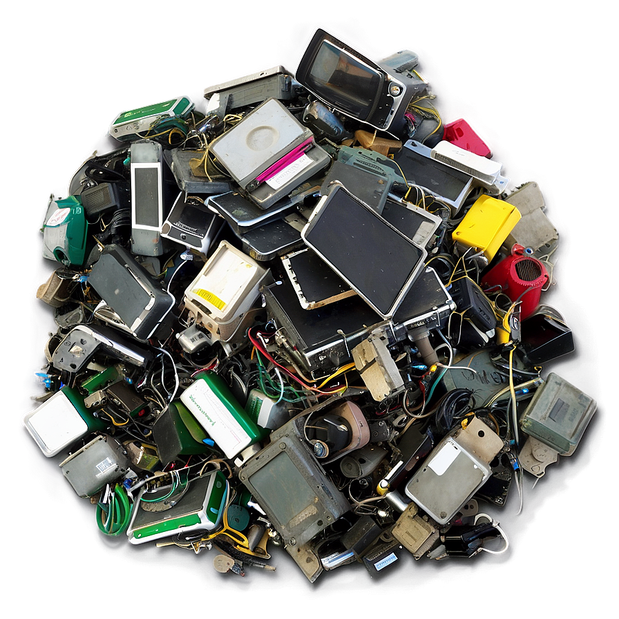 Electronic Waste Pile Png Wyg85 PNG Image