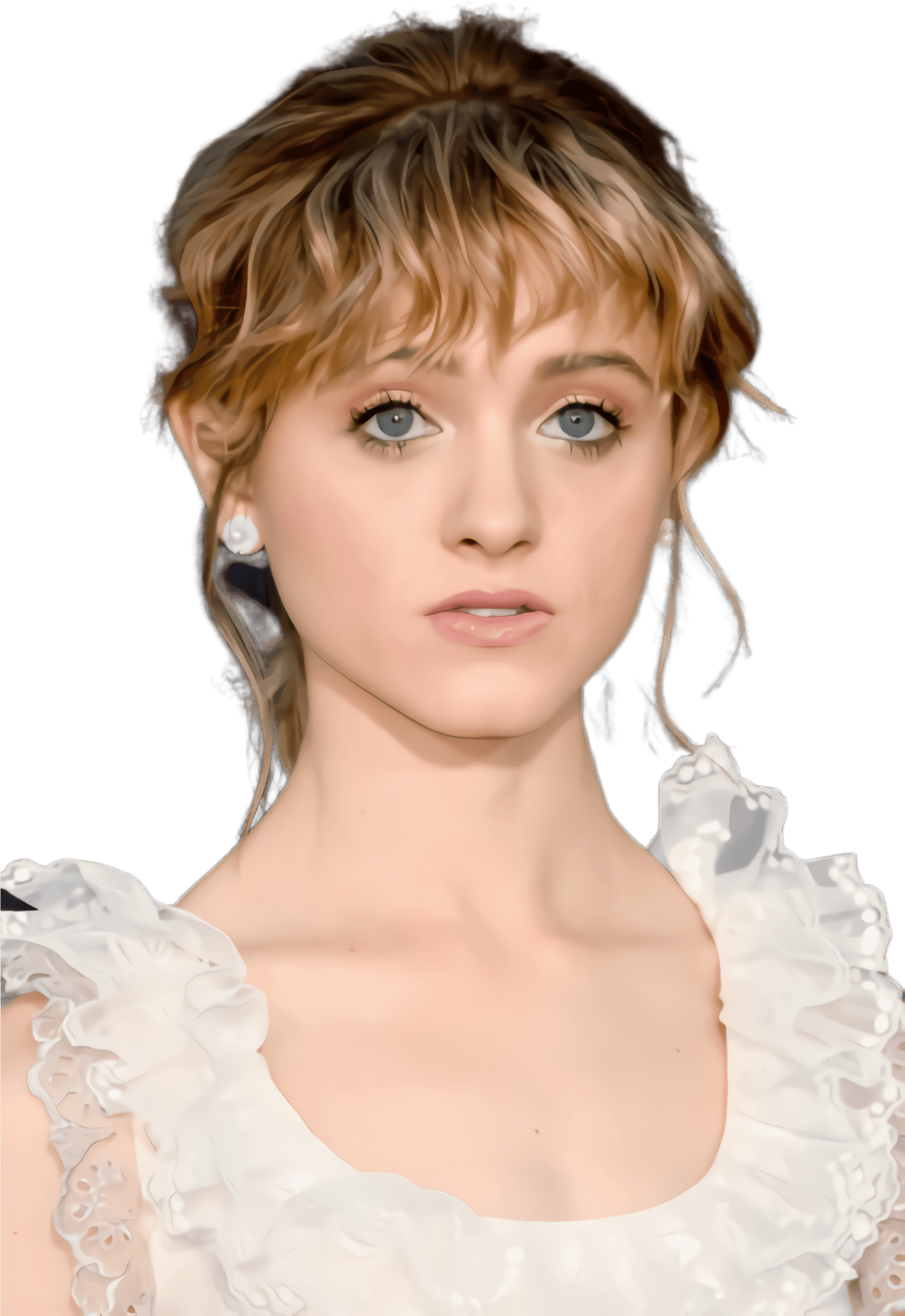 Elegant Actress Portrait PNG Image