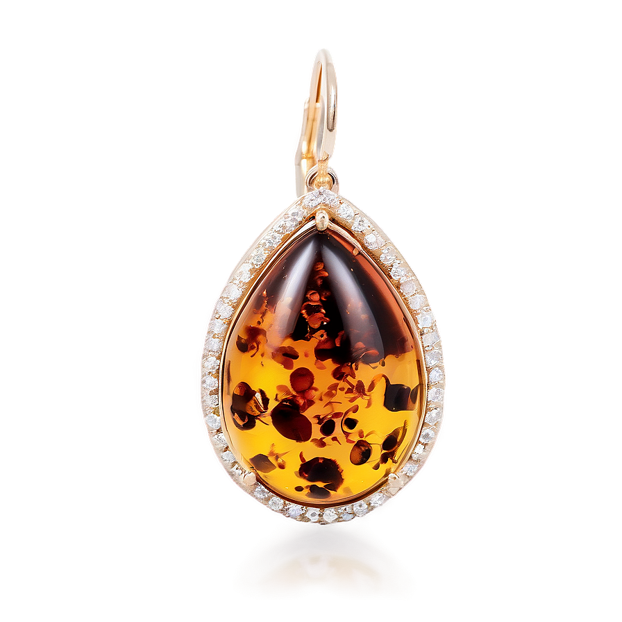 Elegant Amber Earrings Png Jxd69 PNG Image