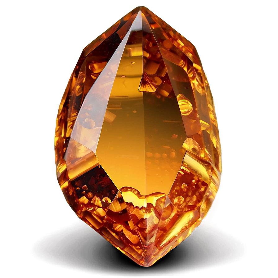 Elegant Amber Gem Png Pfe PNG Image