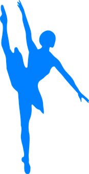 Elegant Ballerina Silhouette PNG Image