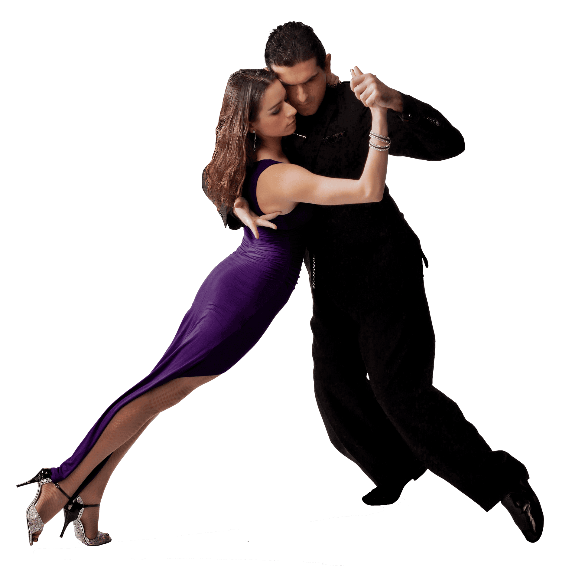 Elegant Ballroom Dance Pose PNG Image