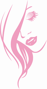 Elegant Beauty Profile Vector PNG Image