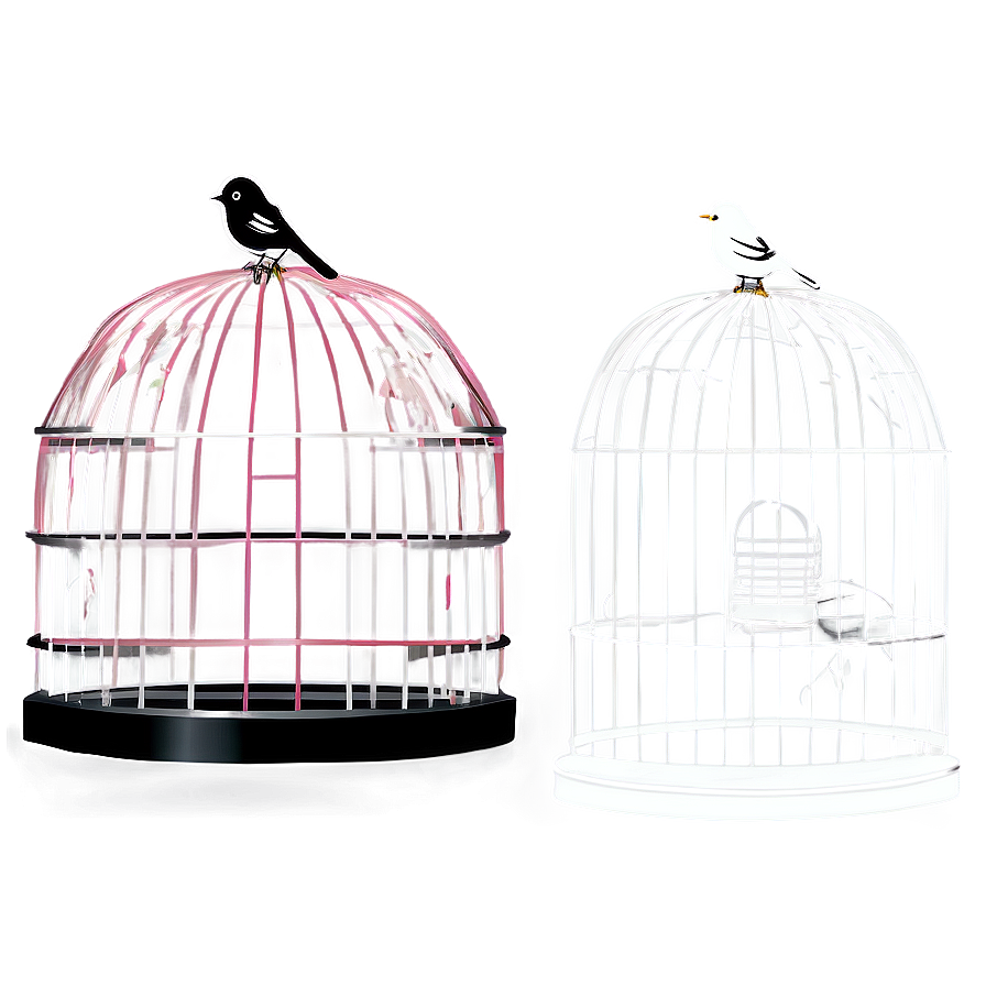 Elegant Bird Cage Graphic Png 14 PNG Image