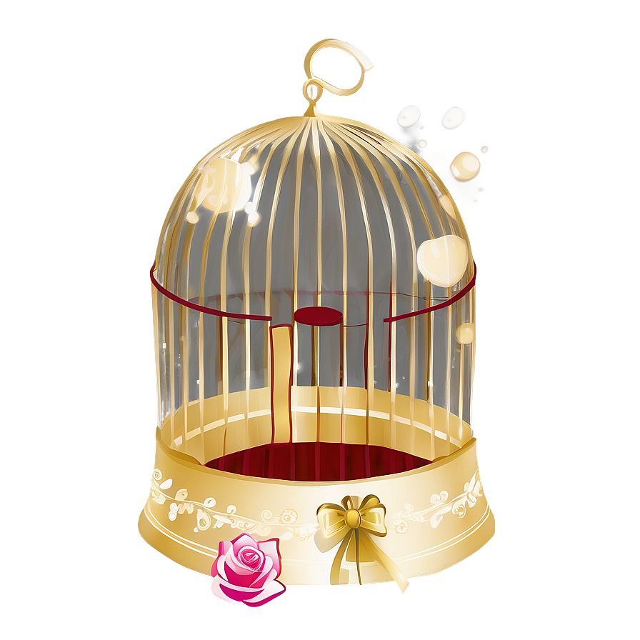 Elegant Bird Cage Graphic Png Sls43 PNG Image