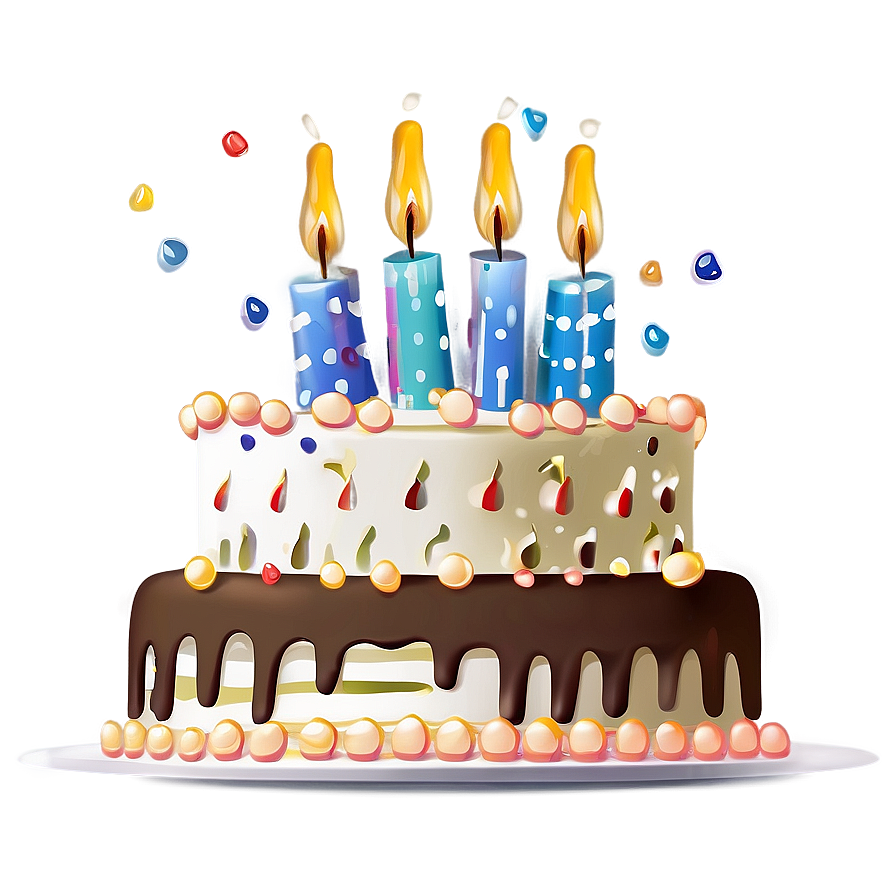 Elegant Birthday Cake Png 64 PNG Image