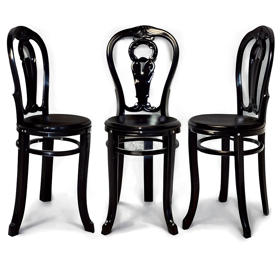 Elegant Black Chair Png 06282024 PNG Image