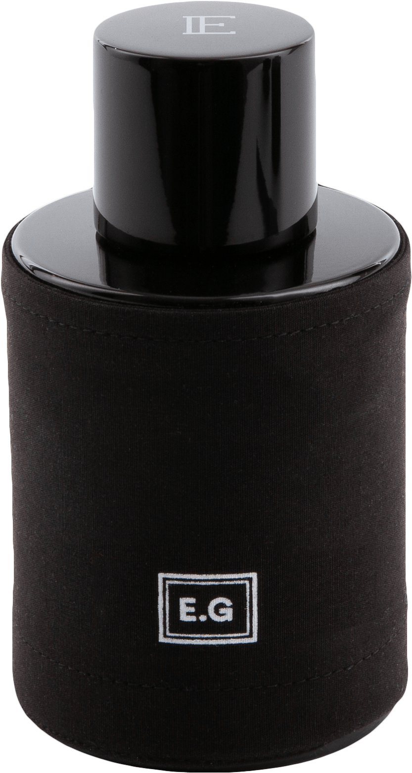 Elegant Black Cologne Bottle PNG Image