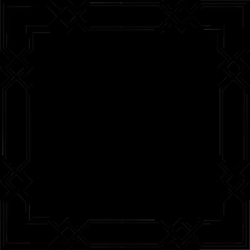 Elegant Black Frame Design PNG Image