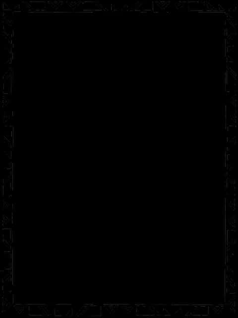 Elegant Black Frame Design PNG Image