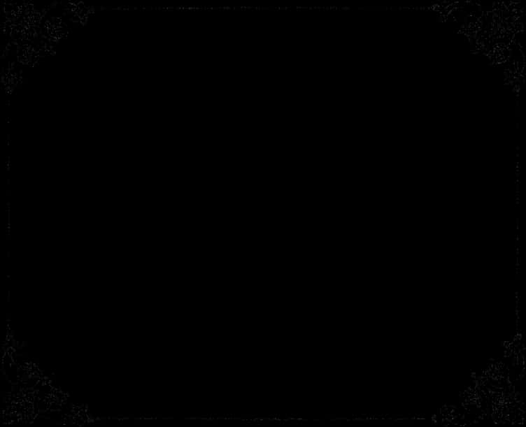 Elegant Black Vintage Frame PNG Image