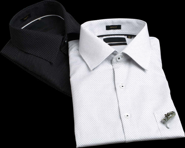 Elegant Blackand White Dress Shirts PNG Image