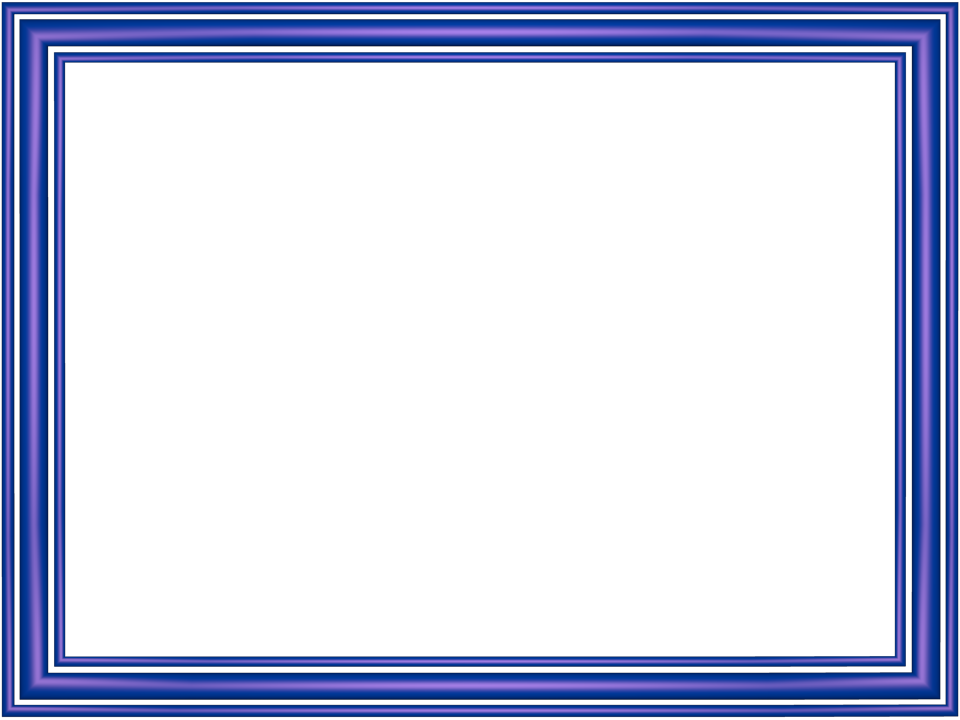 Elegant Blue Border Design PNG Image