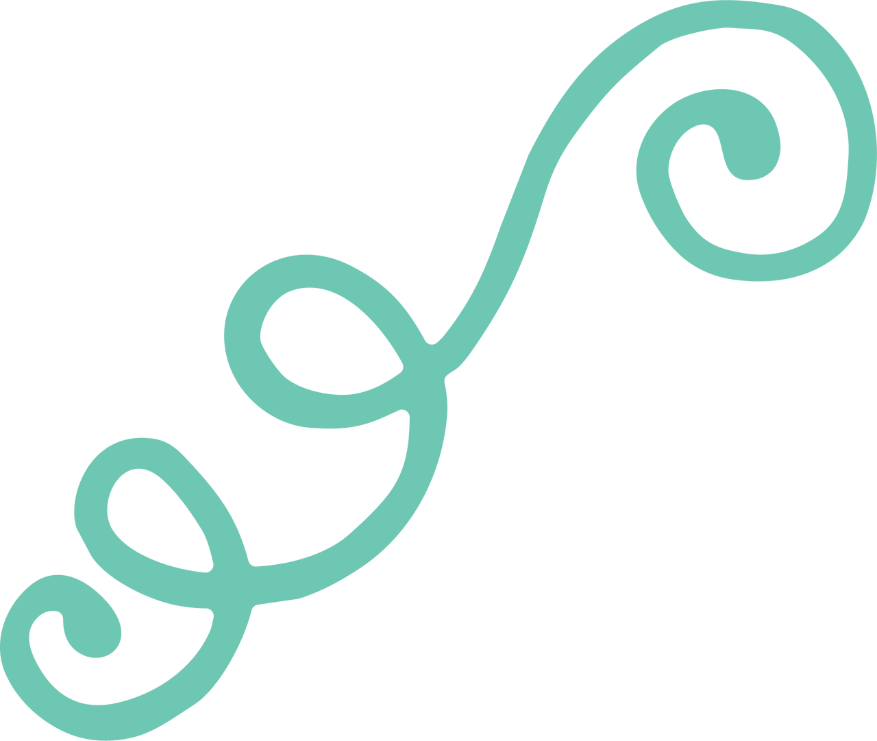 Elegant Blue Flourish Graphic PNG Image