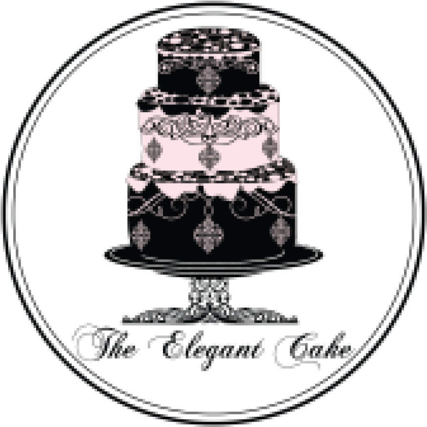 Elegant Cake Logo Design PNG Image