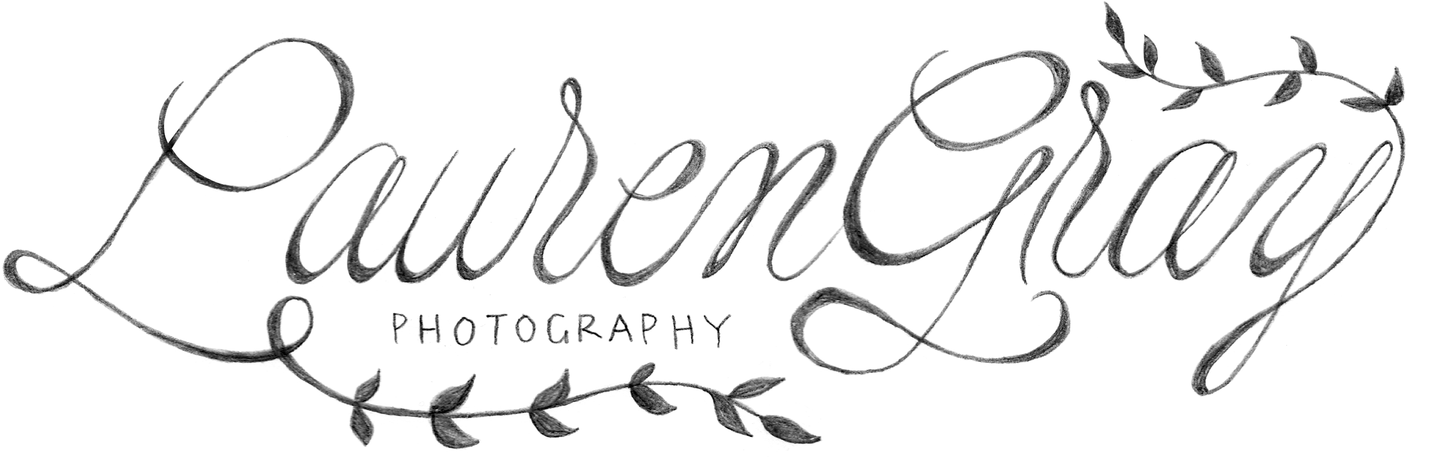 Elegant Calligraphy Photography Logo PNG Image