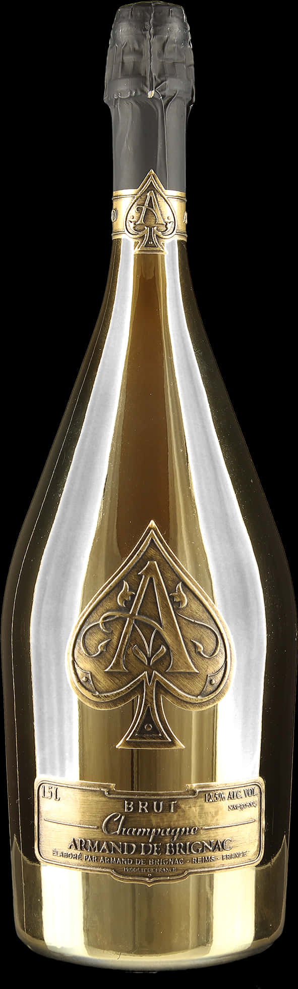 Elegant Champagne Bottle PNG Image