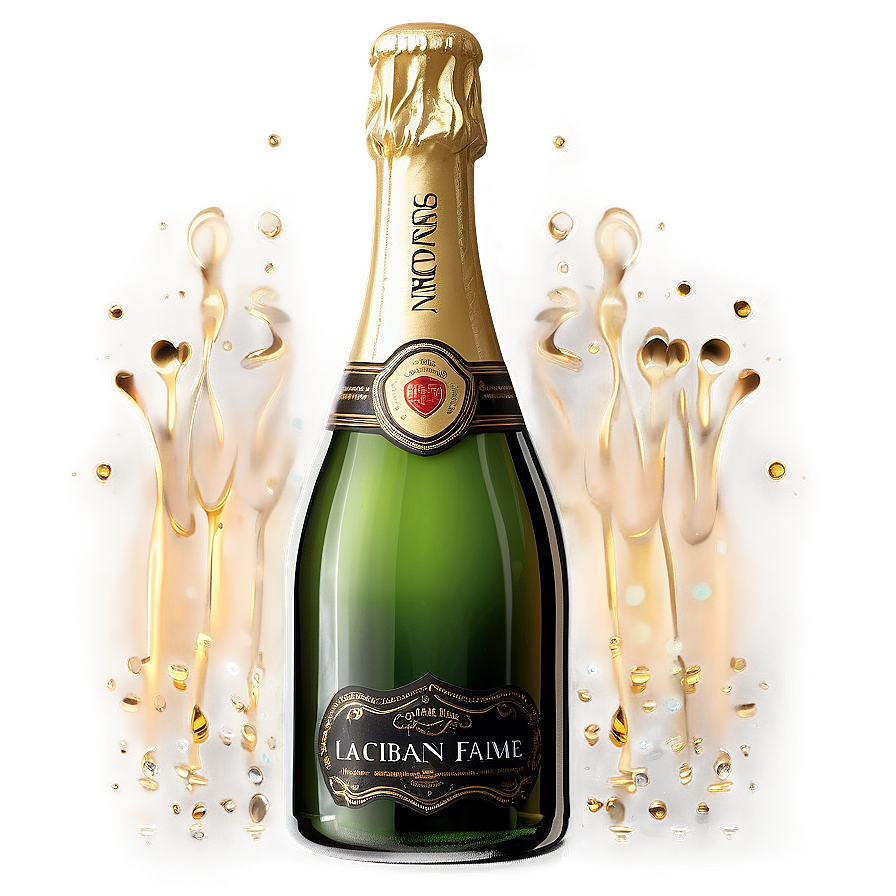 Elegant Champagne Bottle Png Free For Download Sxl35 PNG Image