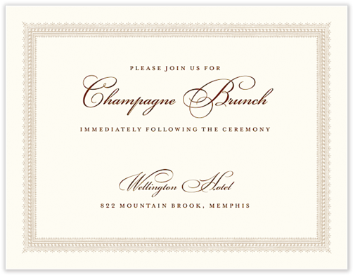 Elegant Champagne Brunch Invitation PNG Image