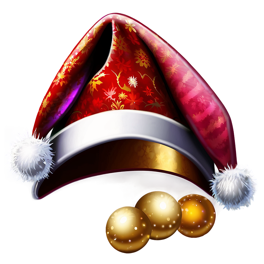 Elegant Christmas Hat Png 04292024 PNG Image