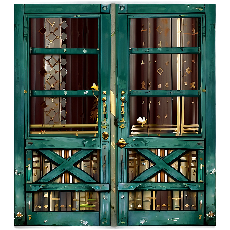 Elegant Closed Door Artwork Png Yop67 PNG Image