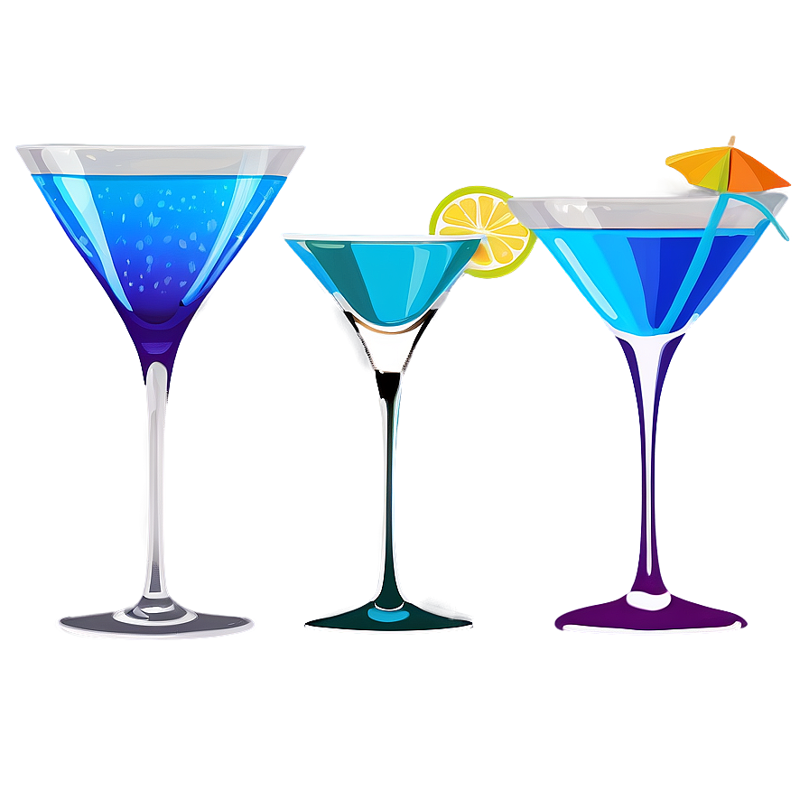 Elegant Cocktail Glasses Png 19 PNG Image