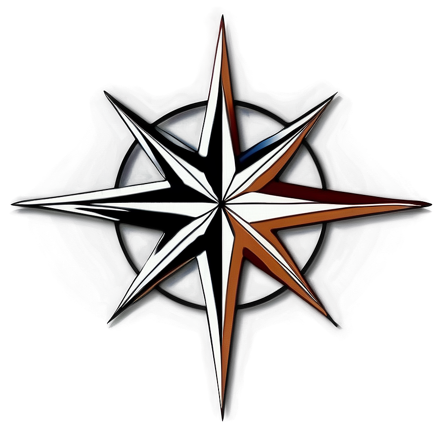 Elegant Compass Rose Outline Png 05252024 PNG Image