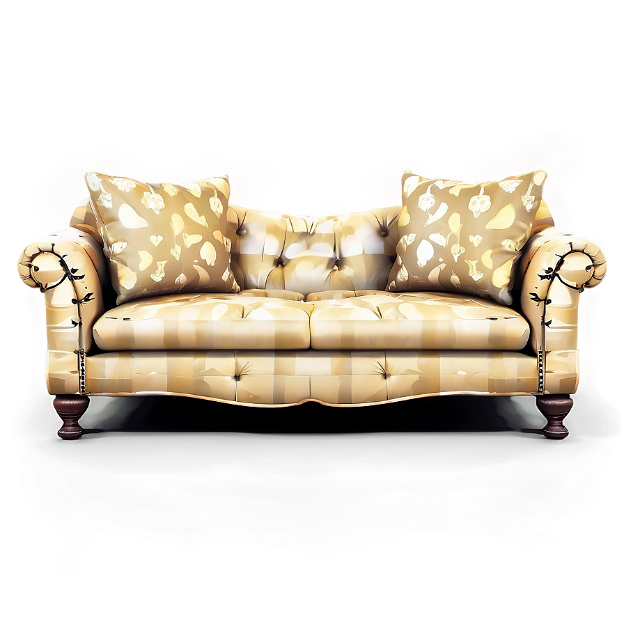 Elegant Couch Silhouette Png Aft PNG Image