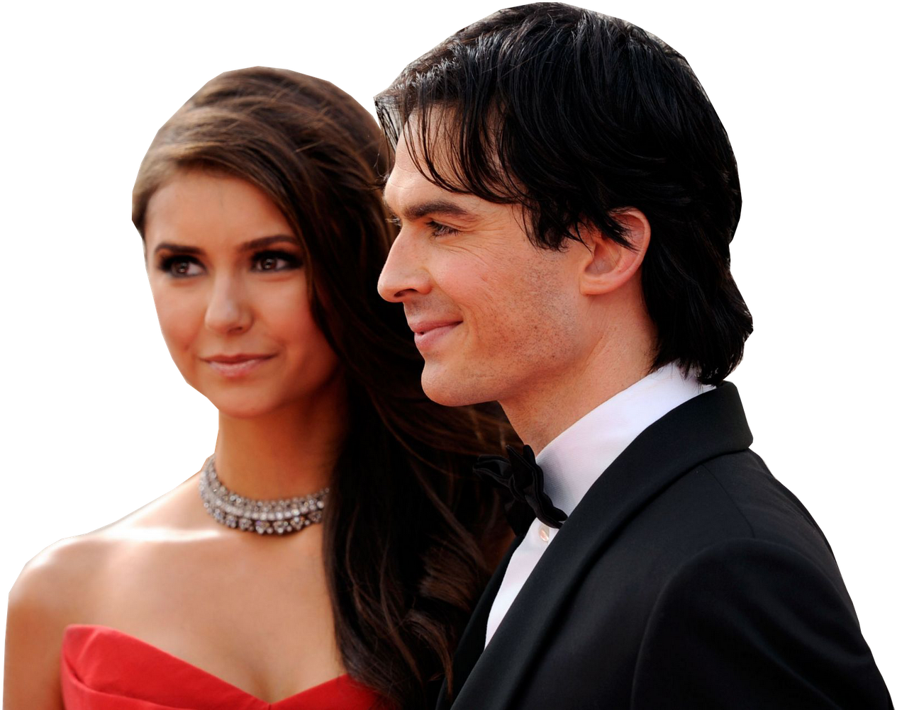 Elegant Couple Red Carpet Event PNG Image