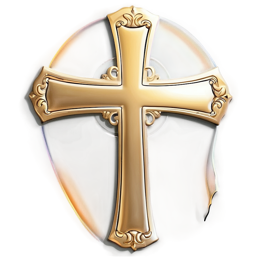 Elegant Cross Outline Png Kdj PNG Image