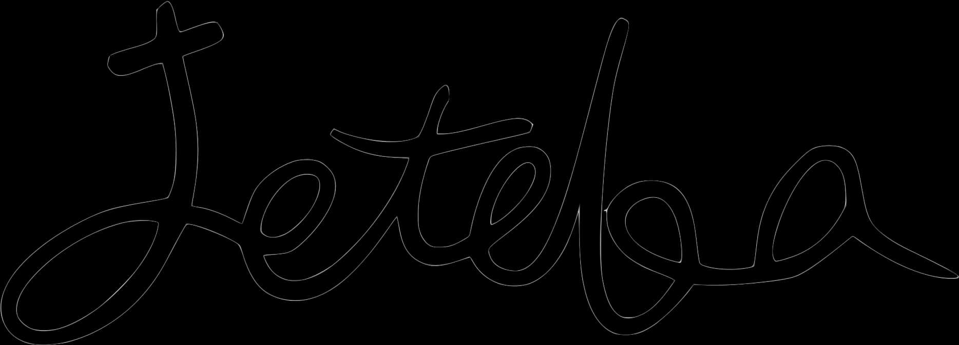 Elegant Cursive Signature Graphic PNG Image