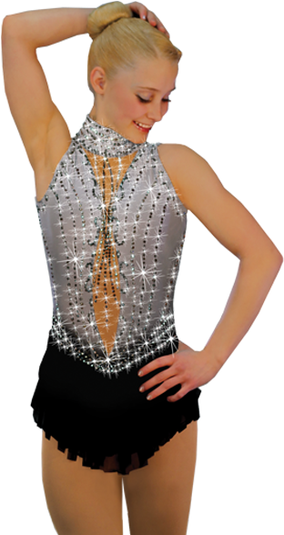 Elegant Dance Costume Sparkles PNG Image