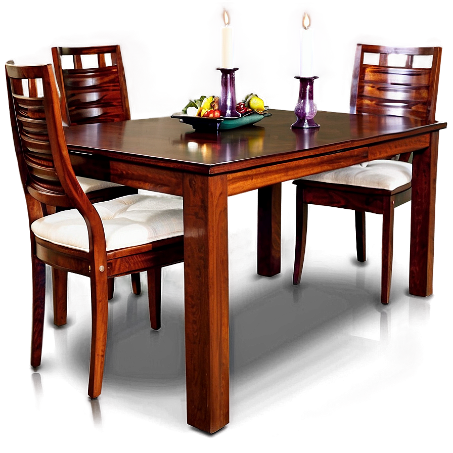 Elegant Dining Table Setup Png 06262024 PNG Image