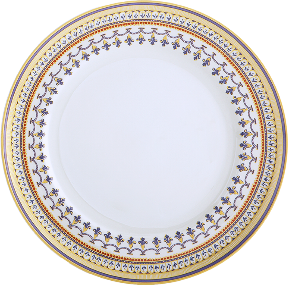 Elegant Dinner Plate Design PNG Image