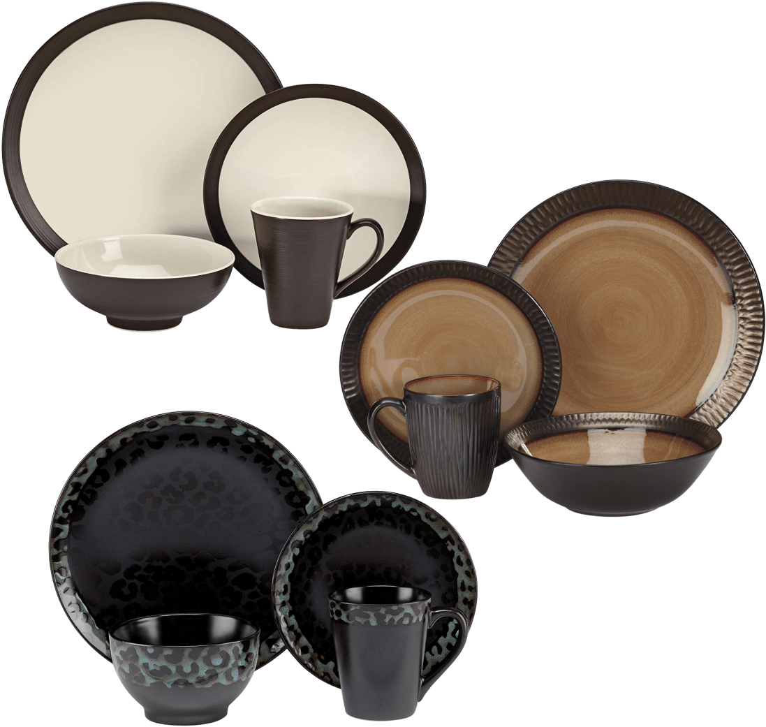 Elegant Dinnerware Set Variety PNG Image