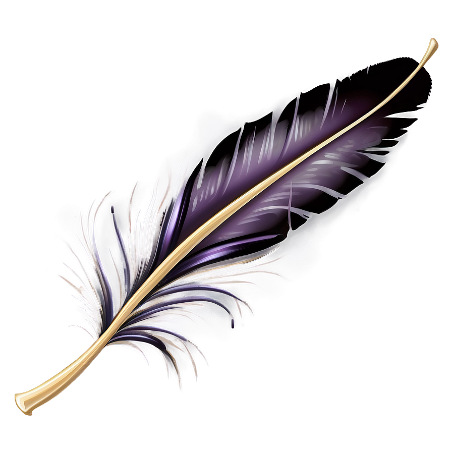 Elegant Feather Illustration Png Mkw97 PNG Image