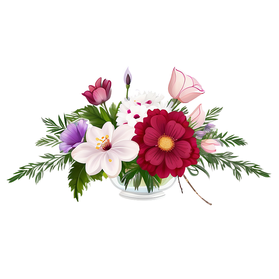 Elegant Floral Arrangement Png Ntb60 PNG Image