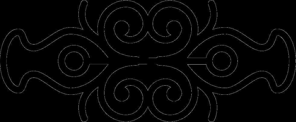 Elegant Floral Design Element PNG Image