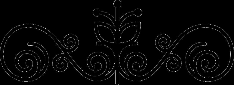 Elegant_ Floral_ Scrollwork PNG Image