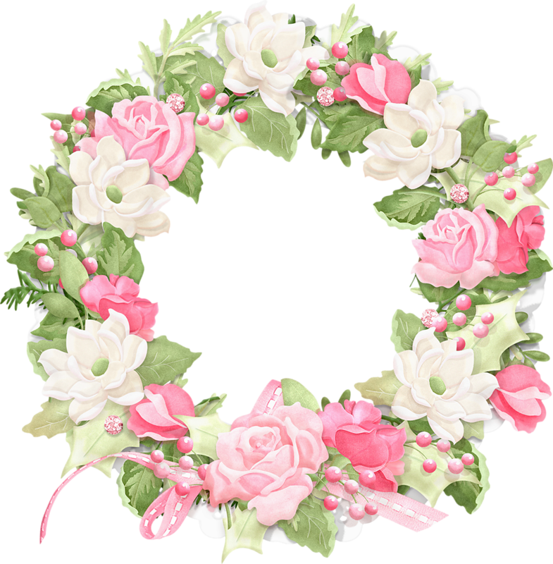 Elegant_ Floral_ Wreath_ Frame.png PNG Image