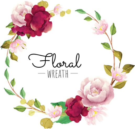 Elegant_ Floral_ Wreath_ Graphic PNG Image