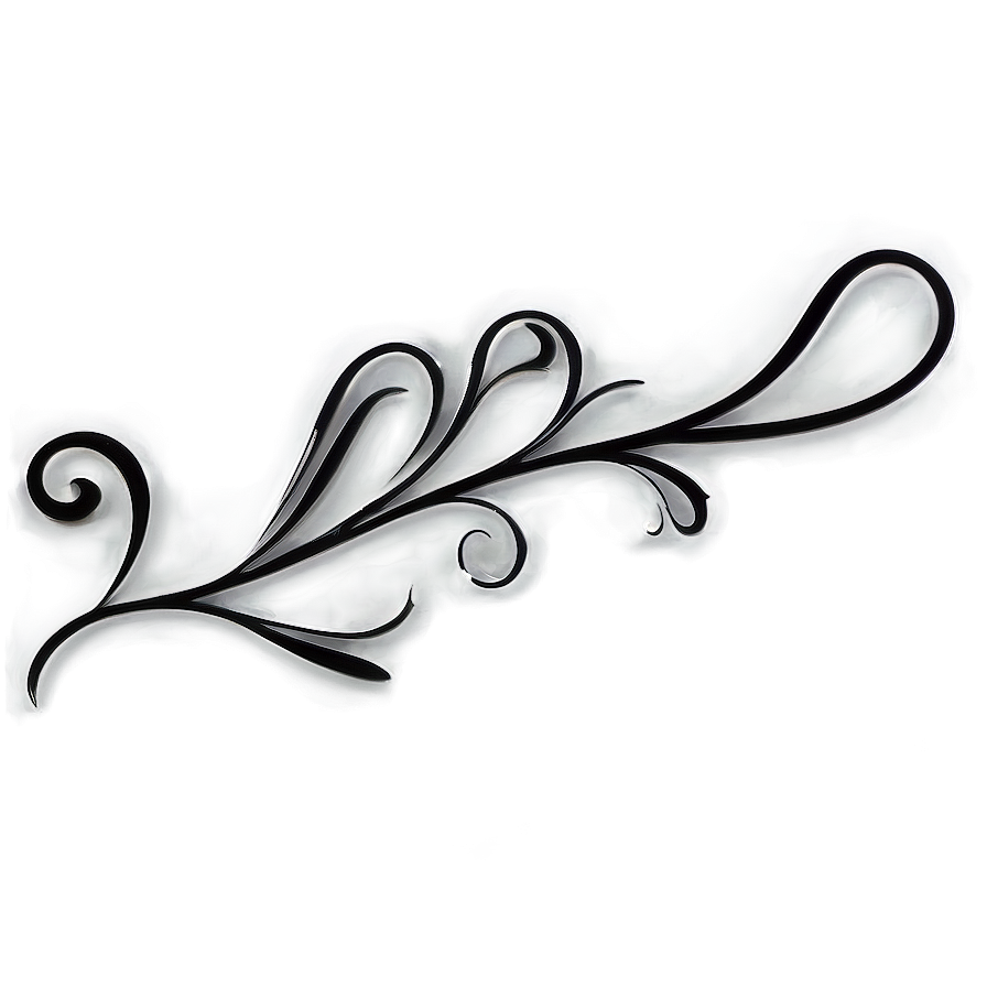 Elegant Flourish Divider Png Siy PNG Image